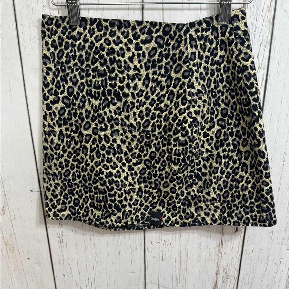 O'Mighty Animal Print Mini Skirt